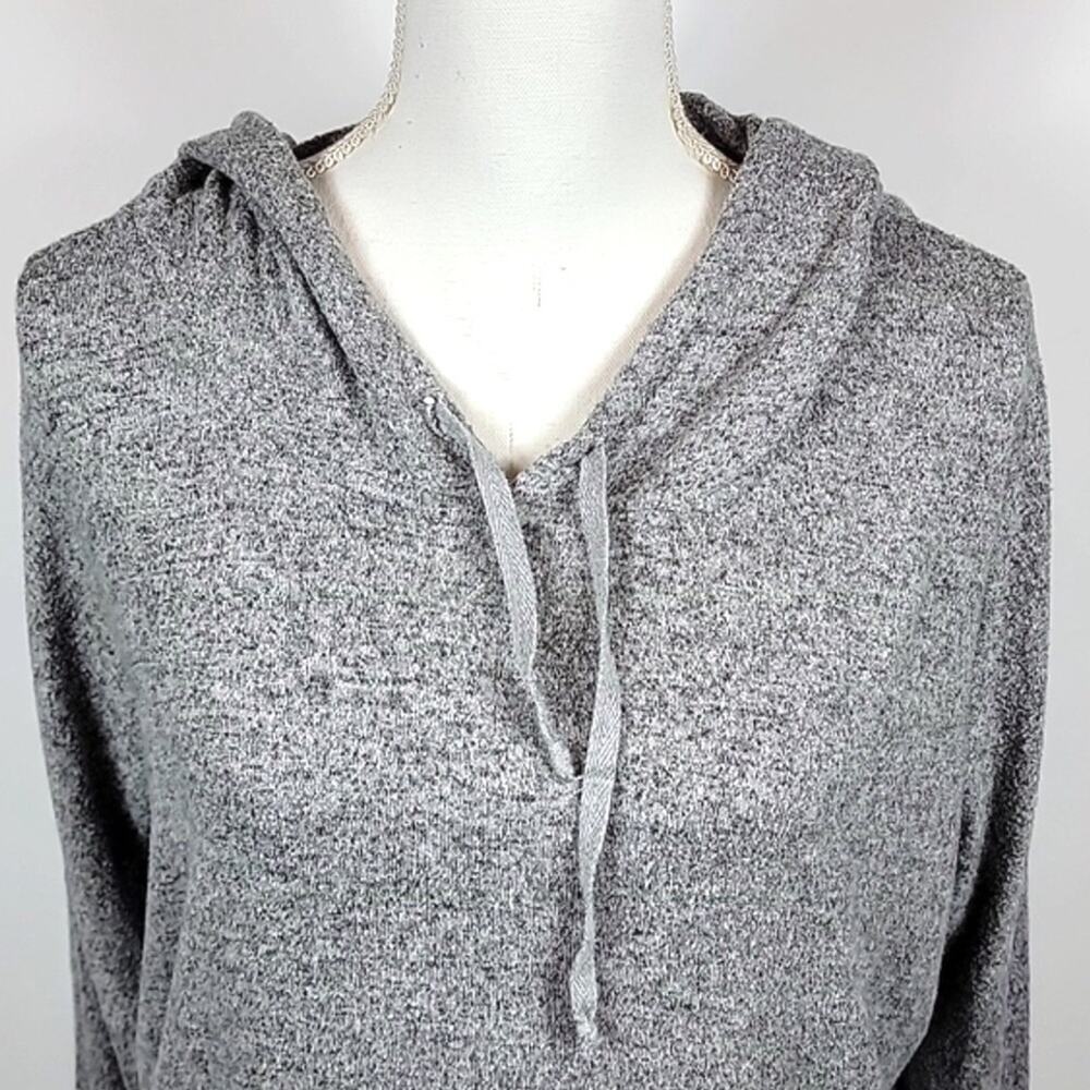 Brandy Melville Gray Sweater Hoodie Long Sleeves with Pockets - one size